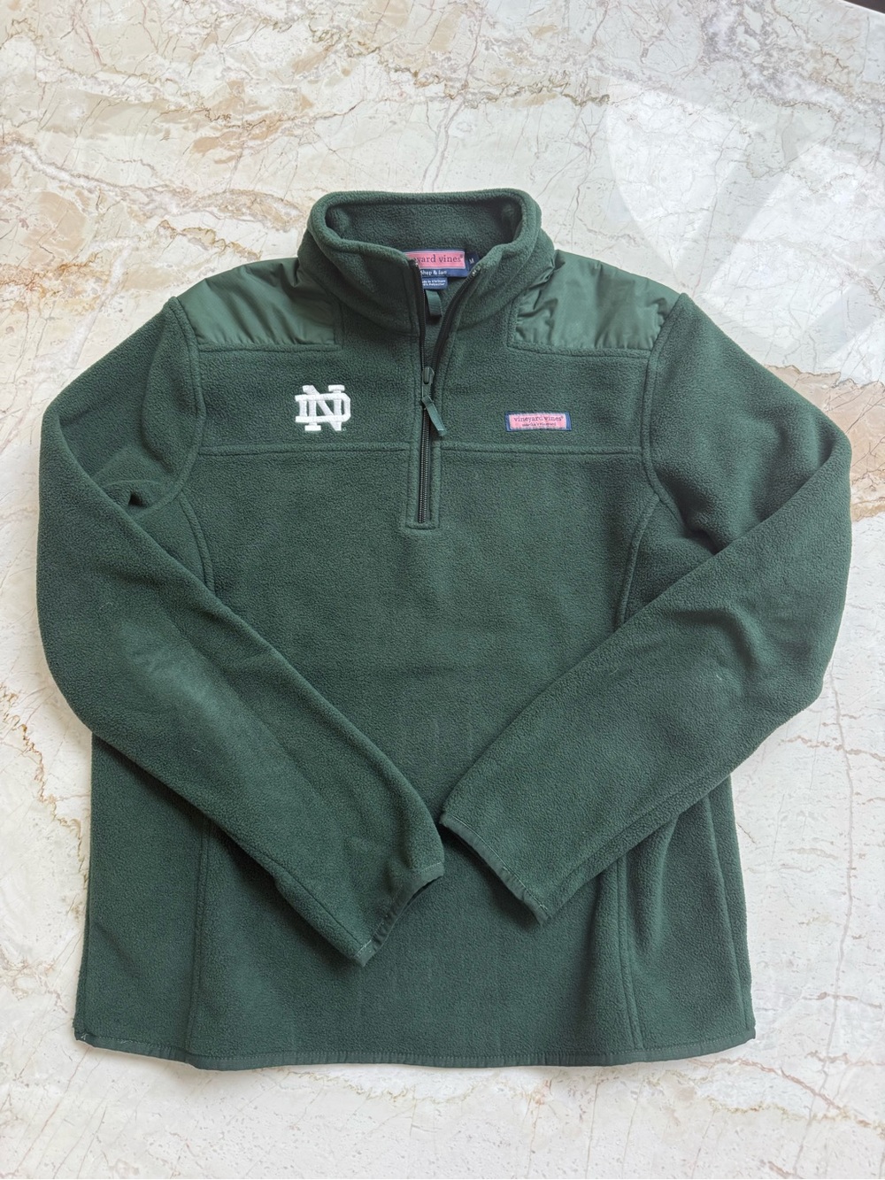 Vineyard Vines Notre Dame Womens Dark Green Shep Shirt